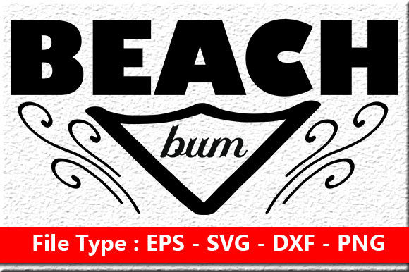 Beach Quote Design for Crafts and Graphics