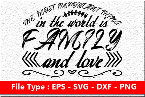 Family Quote Design for Crafts and Graphics