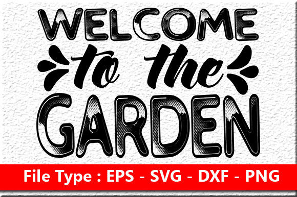 Garden Quote Design for Embroidery Projects