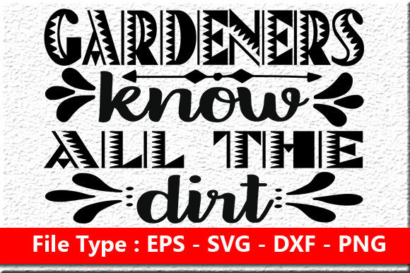 Garden Quote Design for Embroidery Projects