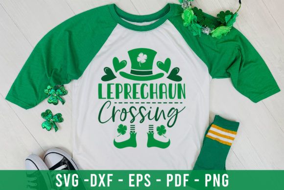 Leprechaun Crossing SVG for St Patrick’s Day Graphics