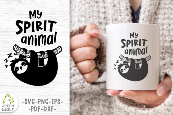 Sleeping Sloth on a Branch SVG - A Playful Graphic for Crafts