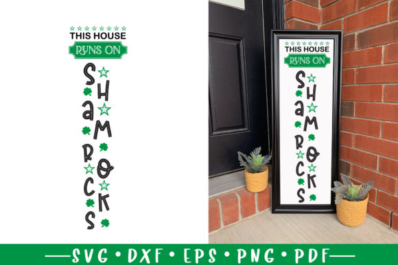 St Patricks Day Porch Sign SVG for Crafts and Graphics